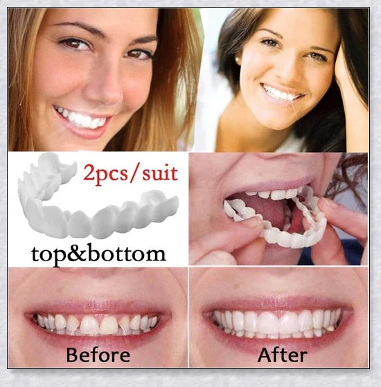 Premium snap-on veneers made with micro-thin polypropylene to instantly transform your smile