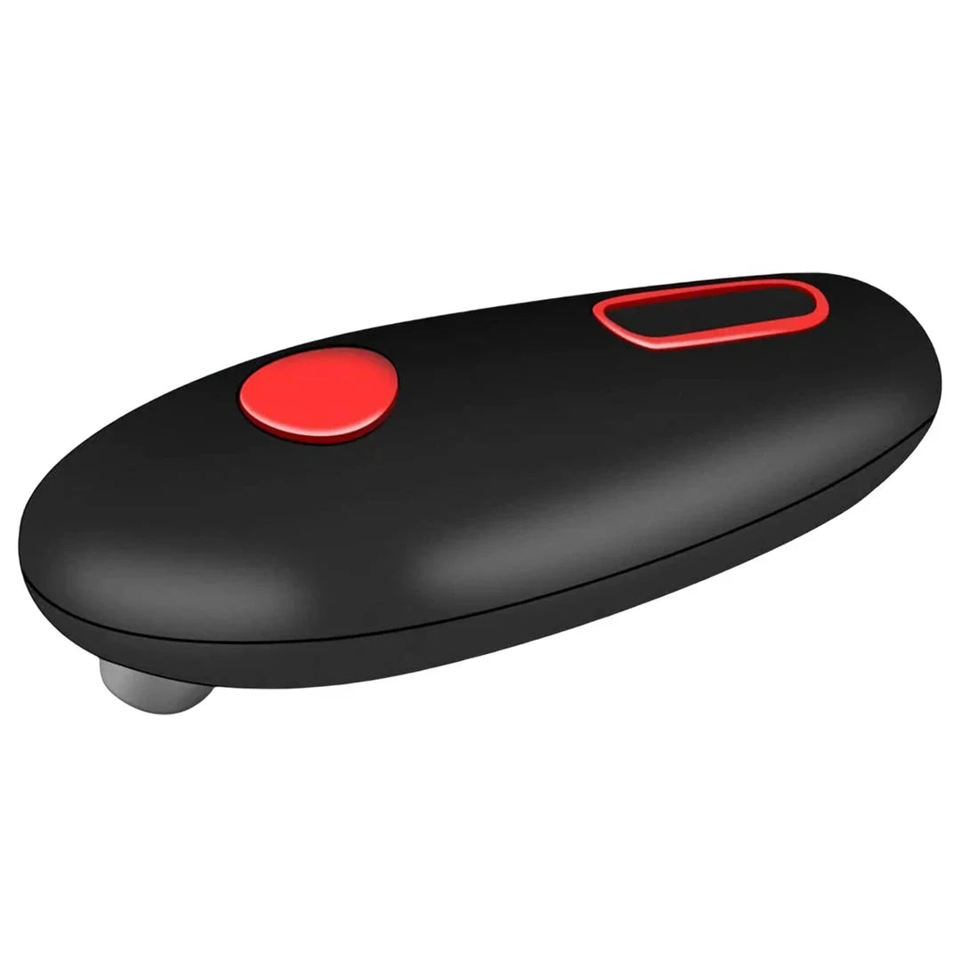 Compact Automatic Can Opener with One-Button Operation, Safe Cutting Mechanism, and Versatile Design for Opening Cans, Jars, and Bottles