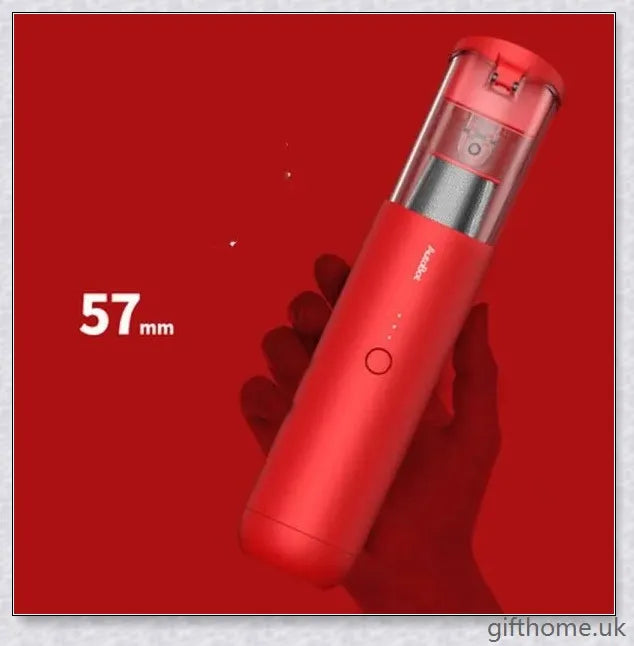 Autobot V Mini Handheld Vacuum Cleaner with powerful 4200Pa suction, flip-cover for easy dust removal, and compact, ergonomic design