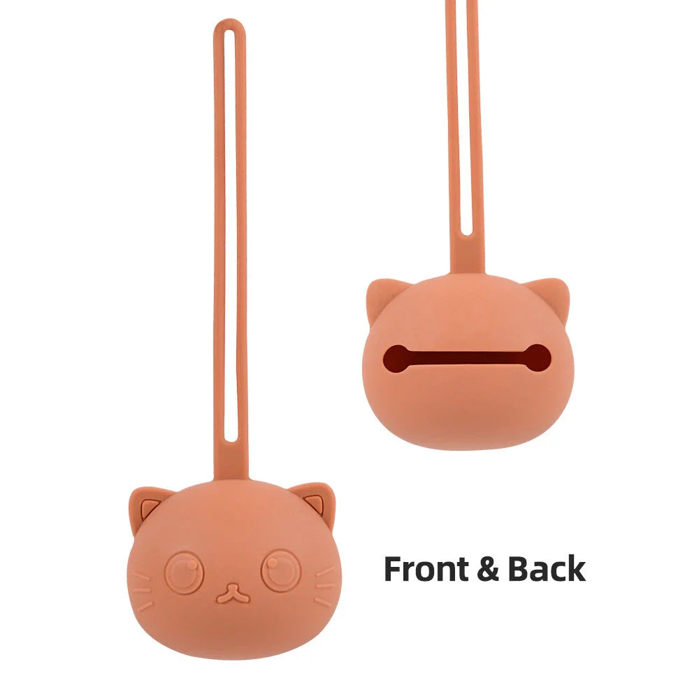 Premium silicone baby pacifier holder bag in pink colour, designed to keep pacifiers safe, clean, and accessible for on-the-go parents