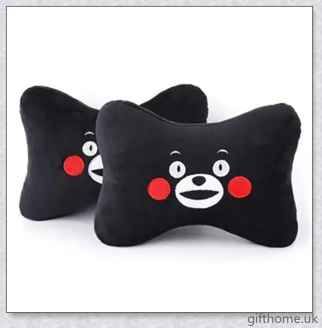 Premium plush car seat cushion with ergonomic design for neck and spinal support during long drives