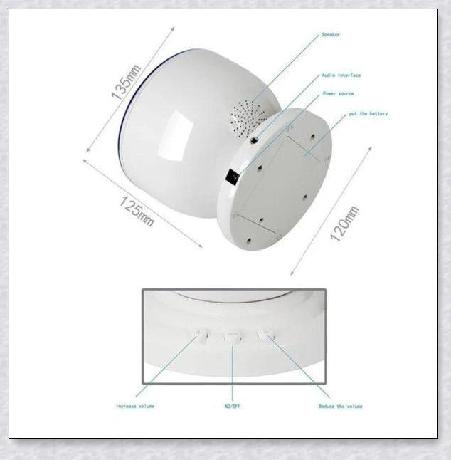 Soothing ocean wave LED projector creates a calming, spa-like atmosphere for relaxation and sleep