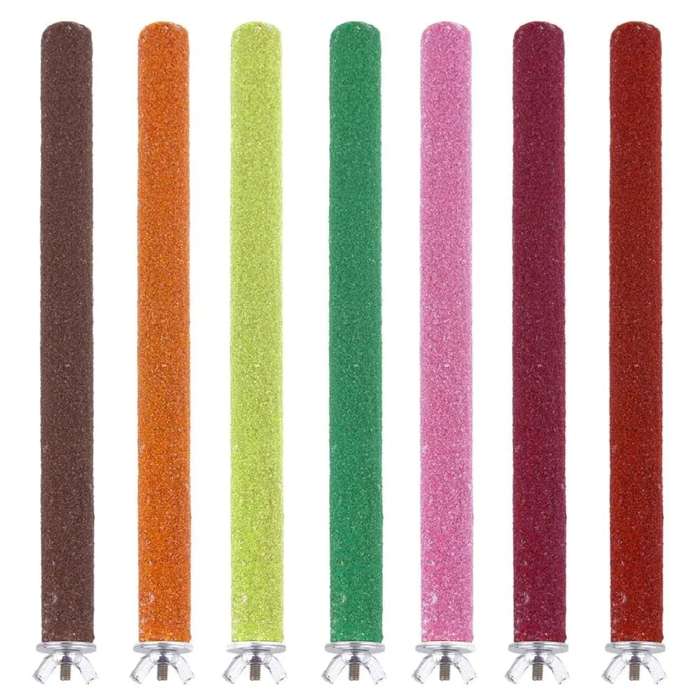 Premium bird chew and grind toy made of wood and metal, designed to promote natural chewing and grinding behaviours in pet birds