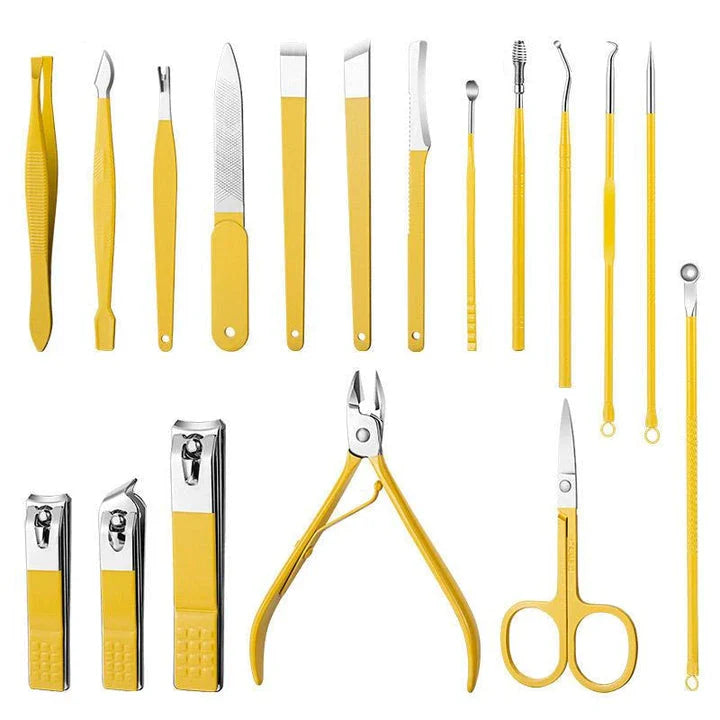 Premium Stainless Steel Nail Clipper Set with Portable Travel Case for Salon-Quality Grooming at Home