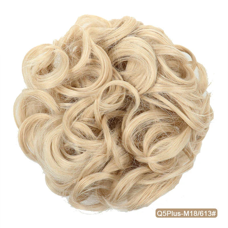 Messy Chignon Donut Hair Bun Pad in Fawn Brown, a versatile hair accessory that provides effortless elegance