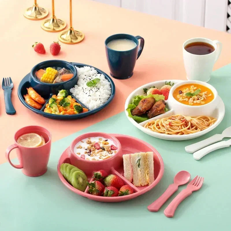 Bariatric portion control plate with divided compartments for balanced meals