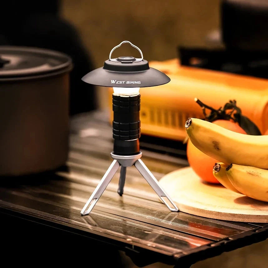 Powerful and Portable LED Camping Lantern with Magnetic Base for Outdoor Adventures