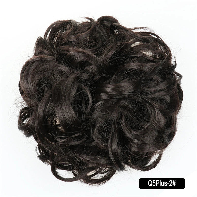 Messy Chignon Donut Hair Bun Pad in Fawn Brown, a versatile hair accessory that provides effortless elegance