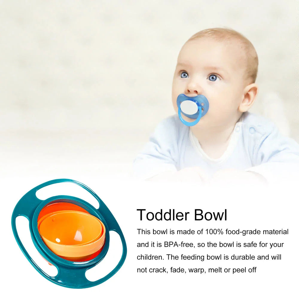 Trendha 360° Spill-Proof Gyroscopic Toddler Feeding Bowl in Pink