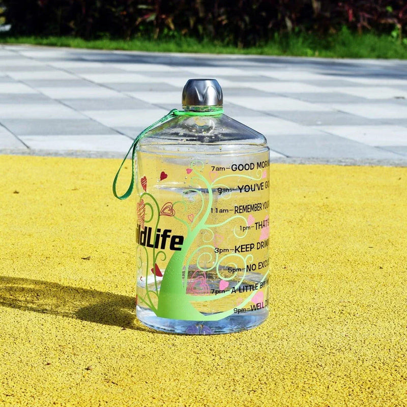 GiftHome UK Premium Customised Gallon Water Bottle with Handy Time Tracker