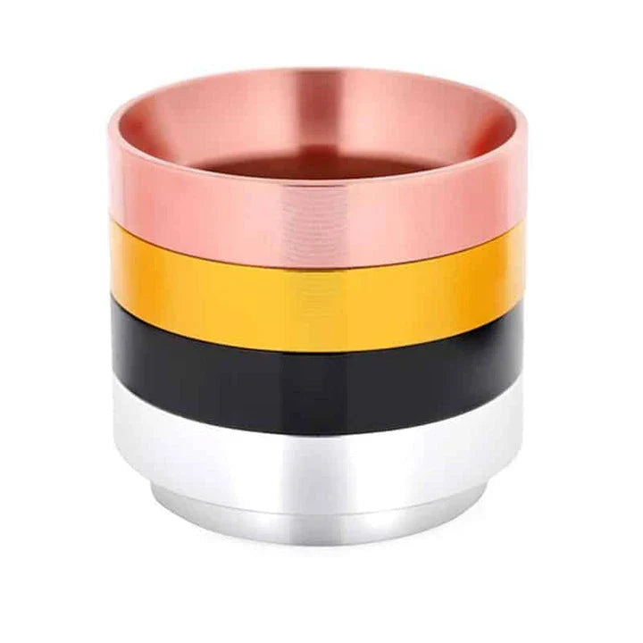 Premium Espresso Coffee Dosing Ring in rose gold, designed for consistent coffee extraction and café-quality results at home