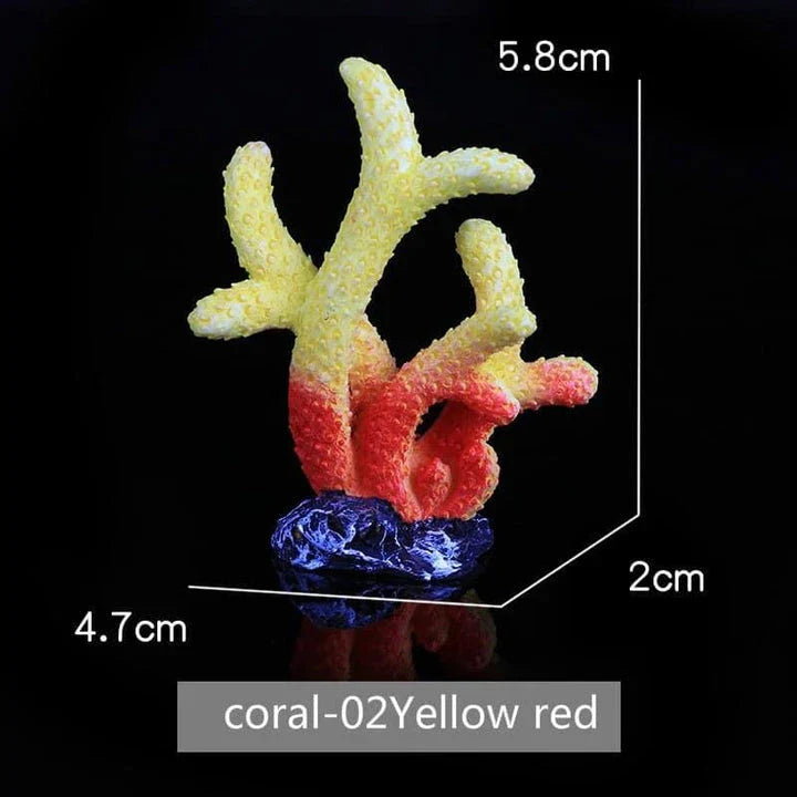 Premium silicone artificial aquatic life decorations in an aquarium, creating a mesmerizing underwater scene