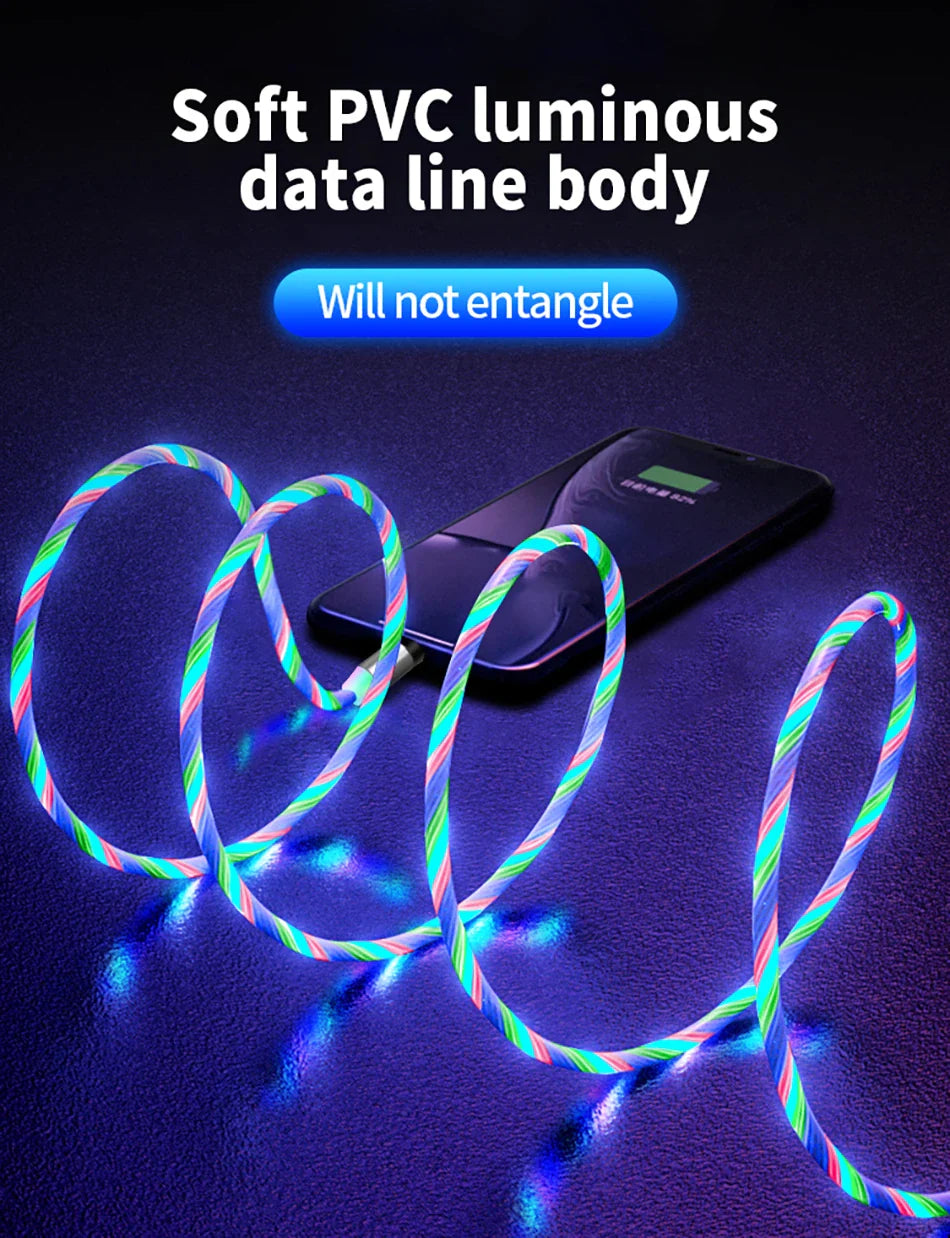 Stylish magnetic charging cable for iPhone, Android, and Type-C devices with premium aluminium alloy construction and fast 2.1A charging