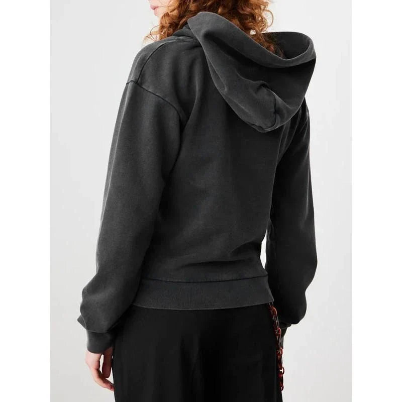 A cosy, stylish sweatshirt with a hollow-out design, perfect for everyday wear