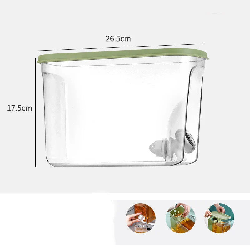 Premium British-Made Home Refrigerator Water Cooler with Tap, featuring a sleek and contemporary design for modern kitchens.