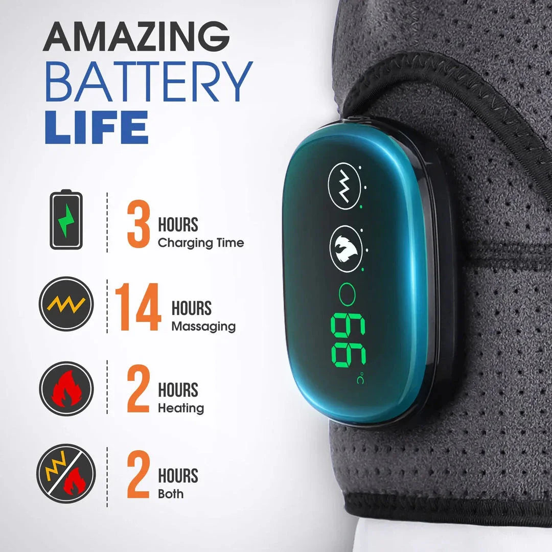 Premium 3-Level Heated and Vibrating Shoulder Massager for Pain Relief and Rehabilitation