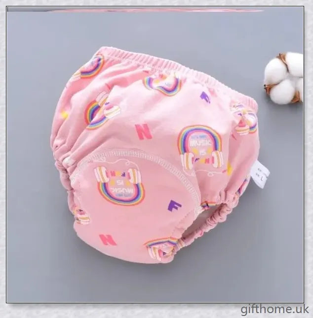 Breathable and waterproof reusable baby nappy pants made of 100% organic cotton fabric
