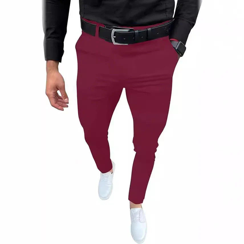 Casual ankle-length pants with stylish button details, available in a range of versatile colours