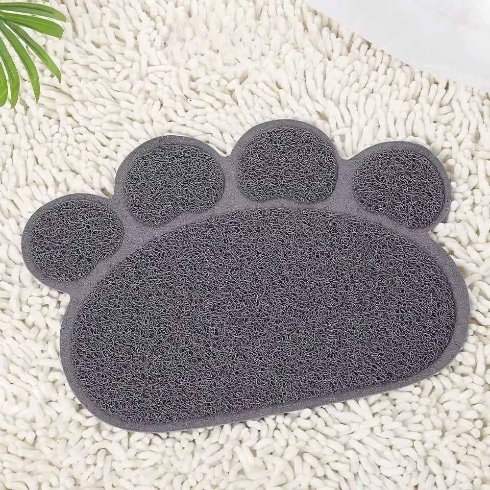 Anti-Slip Pet Mat with Charming Cat Paw Design for Cats and Dogs