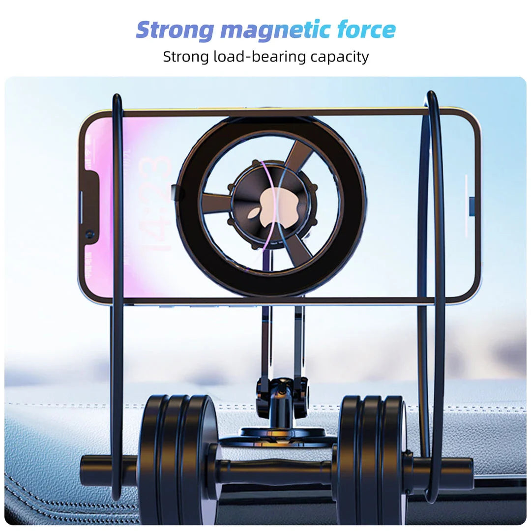 Premium Magnetic 360° Rotating Car Phone Holder with Secure Magnetic Grip and Adjustable Viewing Angle
