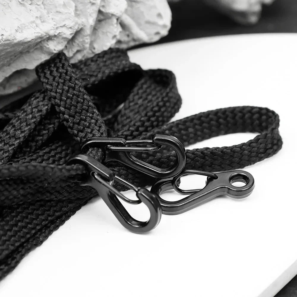 Premium 10-pack of Mini Spring Backpack Clasps made from durable aluminium alloy for secure outdoor and everyday use