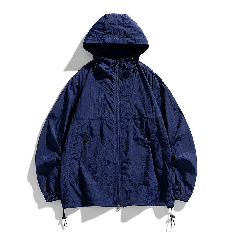 A lightweight, versatile outdoor jacket made from premium nylon fabric, perfect for British adventures and outdoor activities.
