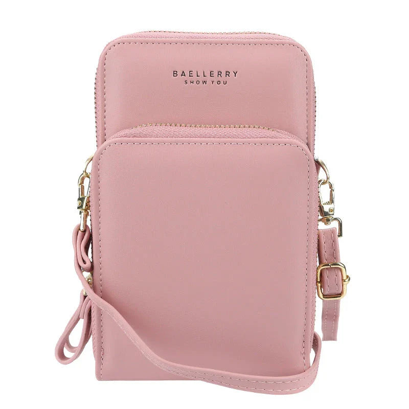 Stylish crossbody bag for women with multiple interior pockets and a dedicated mobile phone compartment
