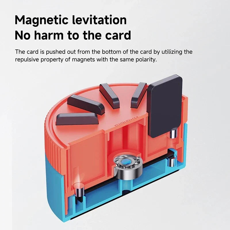 Rotating game card case for Nintendo Switch with 10 slots for storing game cards