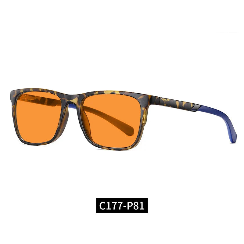 Cross-border Wild 2309 Orange Anti-Blue Light UV Glasses with stylish full-rim frame and protective lenses