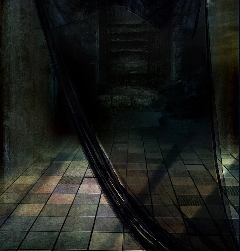 Voice-activated Halloween decoration with ghost-shaped design, lighting, and sound effects
