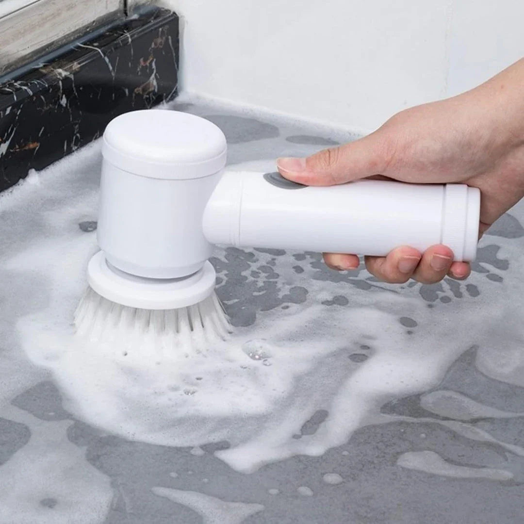 Trendha Multi-Function Electric Cleaning Brush for Effortless Scrubbing on Dishes, Countertops, and Bathroom Surfaces