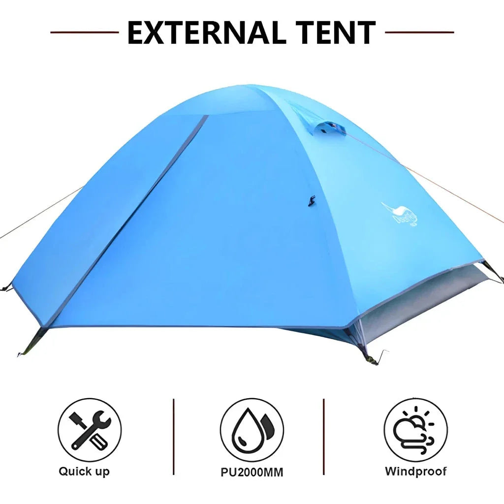 Dependable 3-Season Dome Tent for Two - Lightweight, Waterproof, and Perfect for UK Outdoor Adventures