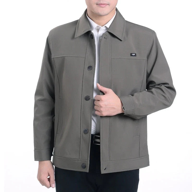 Premium British men's autumn jacket in various colours with tailored silhouette and practical pockets