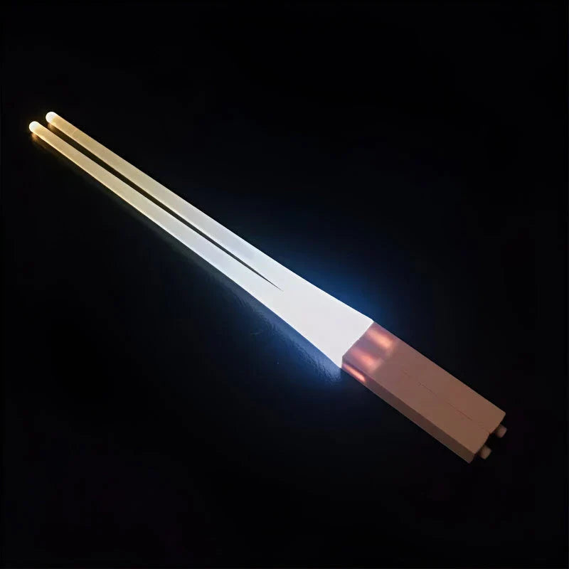 Pair of LED-illuminated Lightsaber Chopsticks, perfect for Star Wars-themed dining and adding a touch of magic to any meal