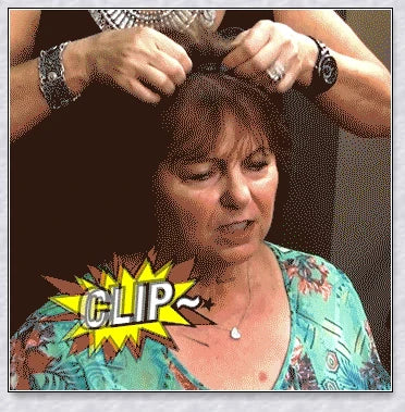 Volumising Hair Topper Clip for Women - Instantly Add Volume and Coverage to Your Hair