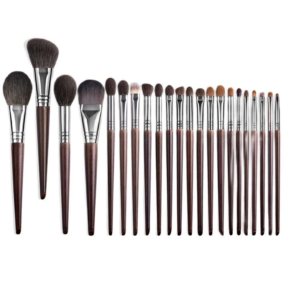 A 22-piece premium makeup brush set with high-quality synthetic and goat hair bristles for a smooth, even application and professional-level results.
