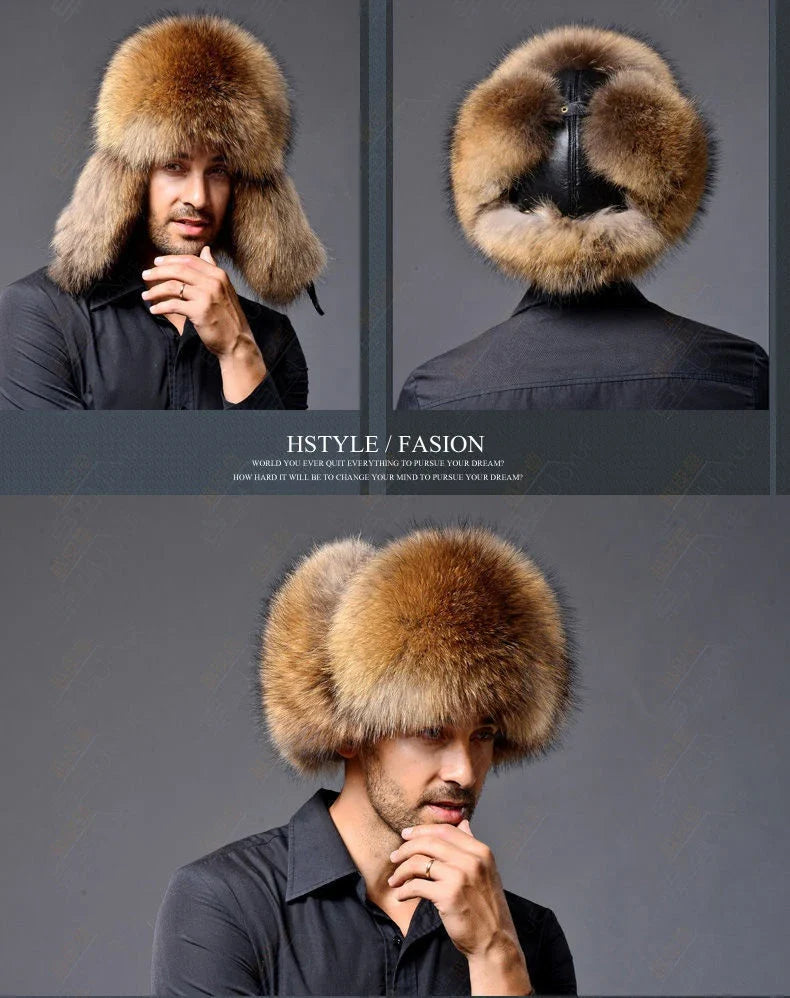 Premium insulated Ushanka hat made of durable artificial leather for optimal warmth and comfort in cold British weather