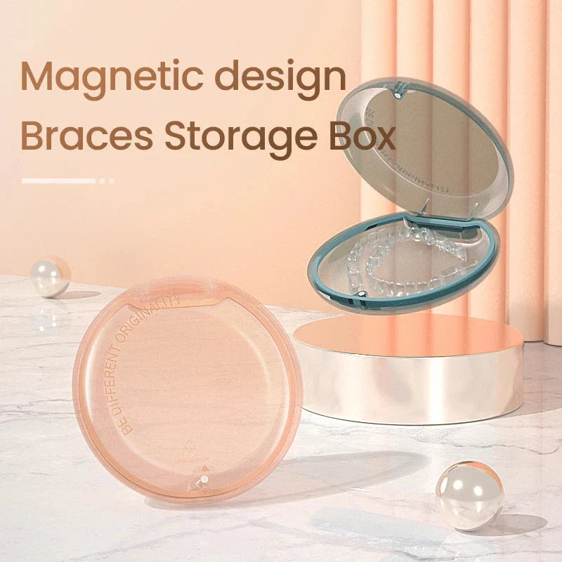 GiftHome UK High-Quality Orthodontic Retainer Storage Box - Durable and Breathable Design