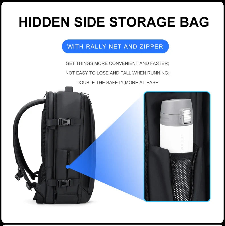 Versatile Backpack made of premium Oxford textile with multiple pockets for organised storage