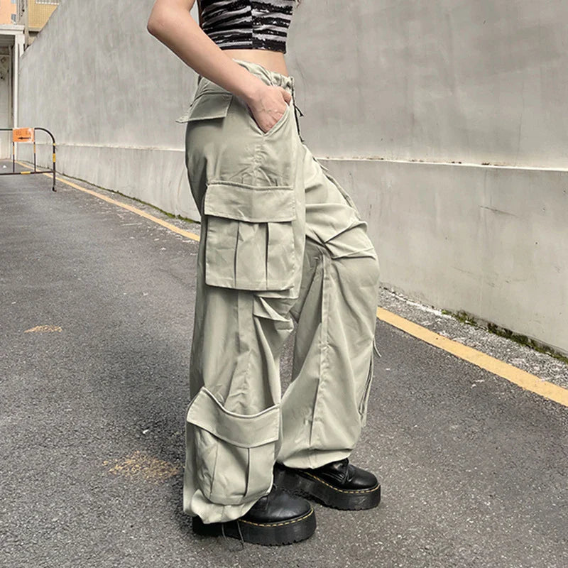 Personalised side pocket cargo trousers in grey, featuring a relaxed fit and practical pockets for everyday use.