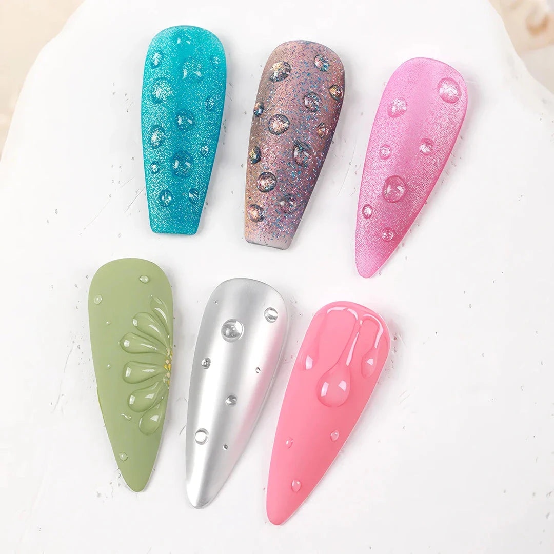 Trendha Clear Water Drop Wave Gel Nail Polish with Mesmerising Water Drop Effect