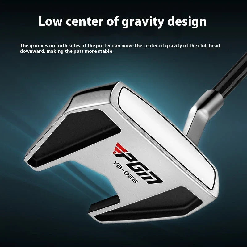 Premium golf putter with low centre of gravity for stable, consistent putting on the green