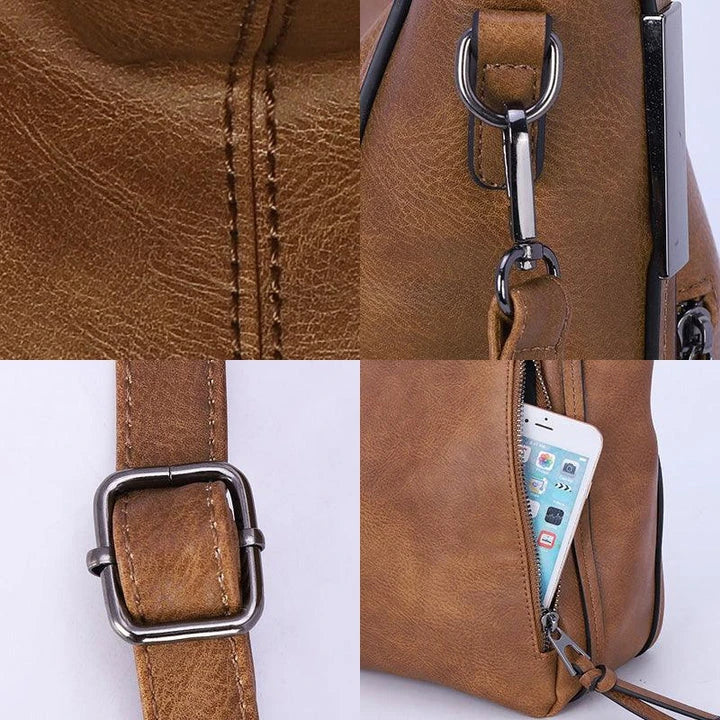Fashionable PU Leather Bucket Bag with Spacious Interior and Comfortable Single Strap