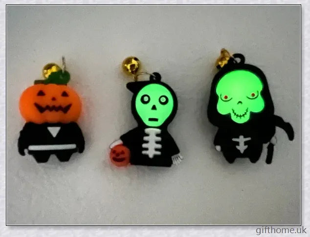 Collaween Halloween Pet Collar Adornment with whimsical cartoon patterns and glow-in-the-dark features