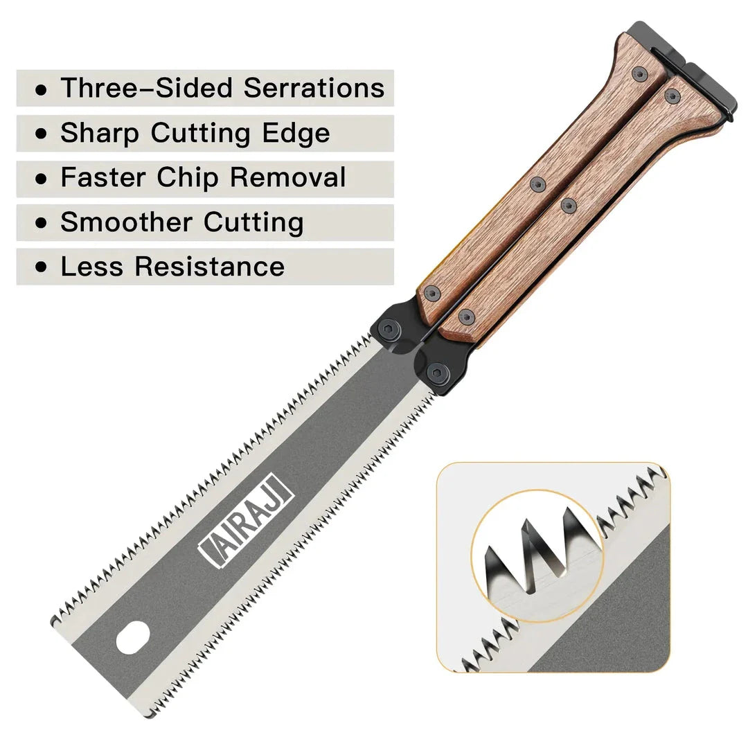 Precision Folding SK5 Steel Pocket Saw - Compact and Durable Woodworking Tool for Professionals and DIY Enthusiasts