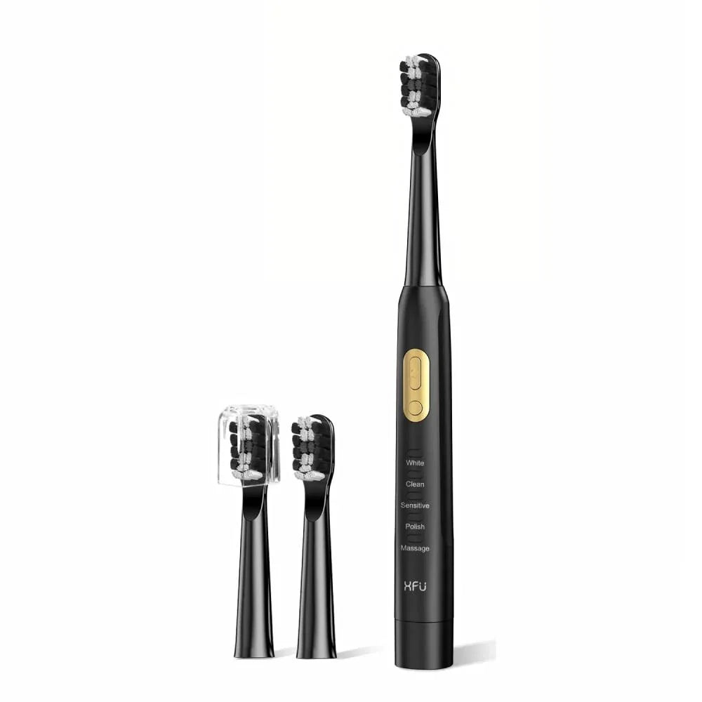 Premium Couple Electric Toothbrush with 5 Cleaning Modes and Acoustic Wave Technology
