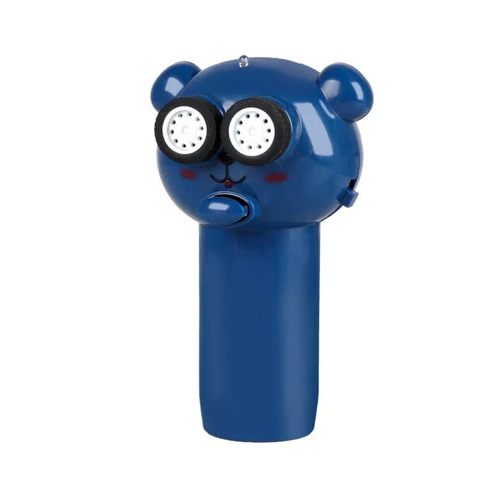 Illuminating rope-driven electric propeller cat toy in blue, with glowing rope and spinning propeller to captivate and entertain your feline companion.