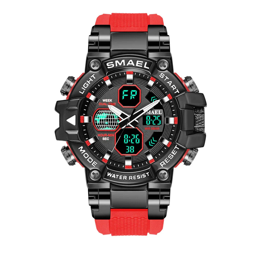 Premium sports fitness watch with alloy casing, high-definition dial, and customizable strap for active British gentlemen