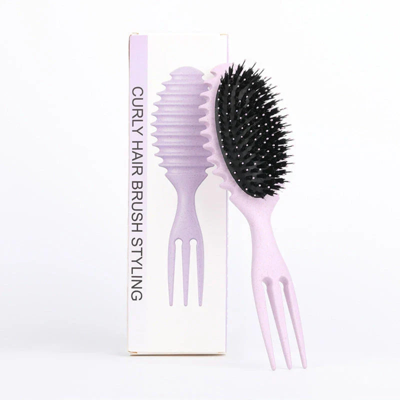 Premium Curl-Defining Hair Styling Brush for Effortless, Salon-Quality Curls