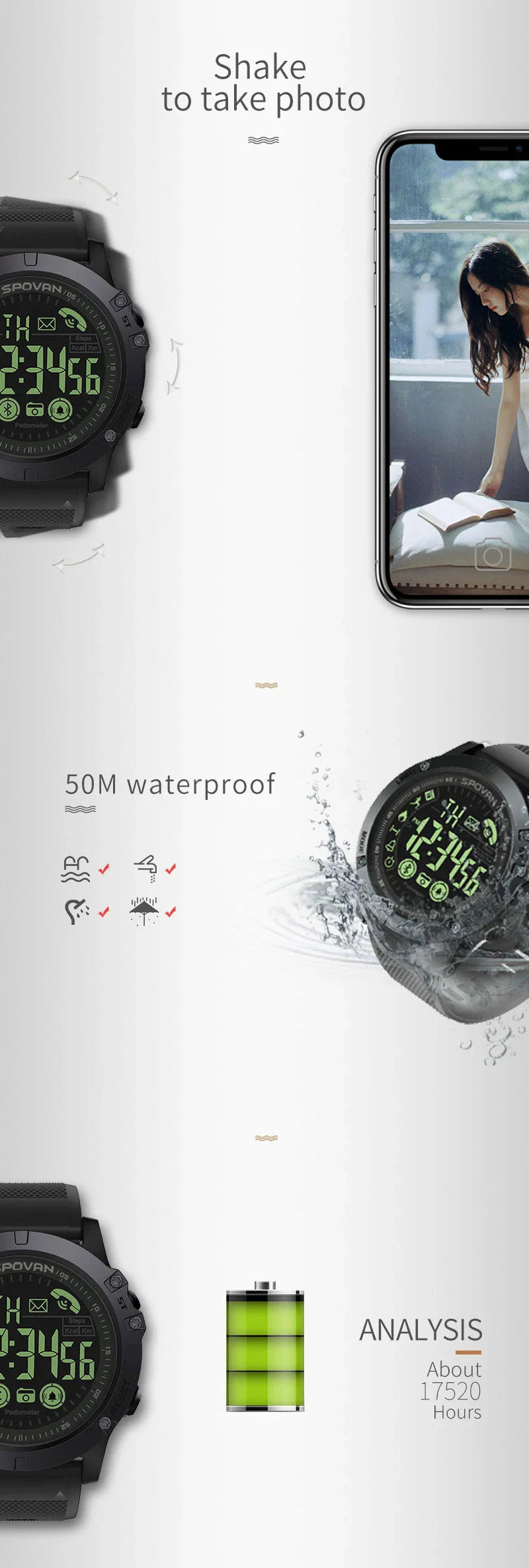 Bluetooth smartwatch with stylish design, fitness tracking, and water-resistant construction for active lifestyles in the UK